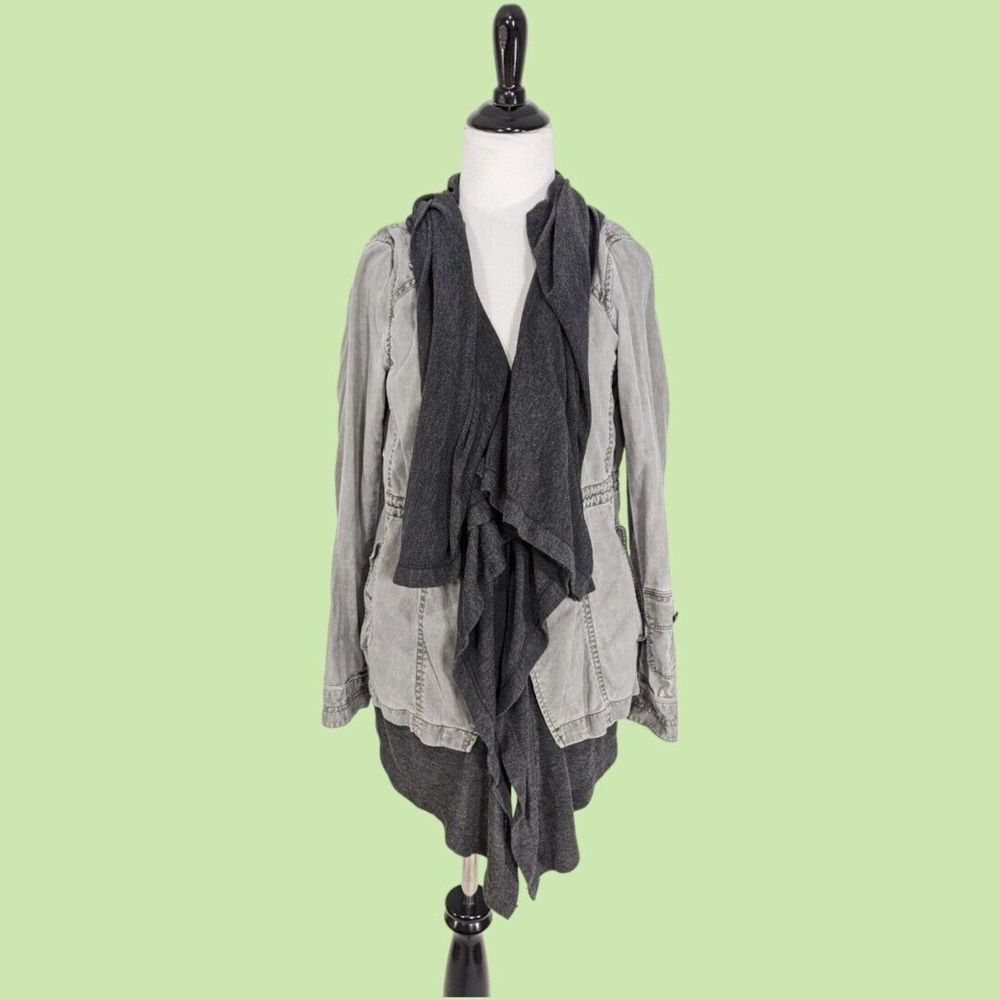 Anthropologie Hei Hei Layered Drape‎ Cascade Anorak Jacket XS